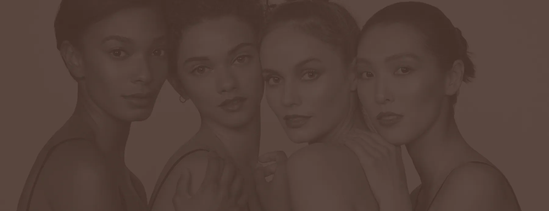 Four models with different skin phototypes